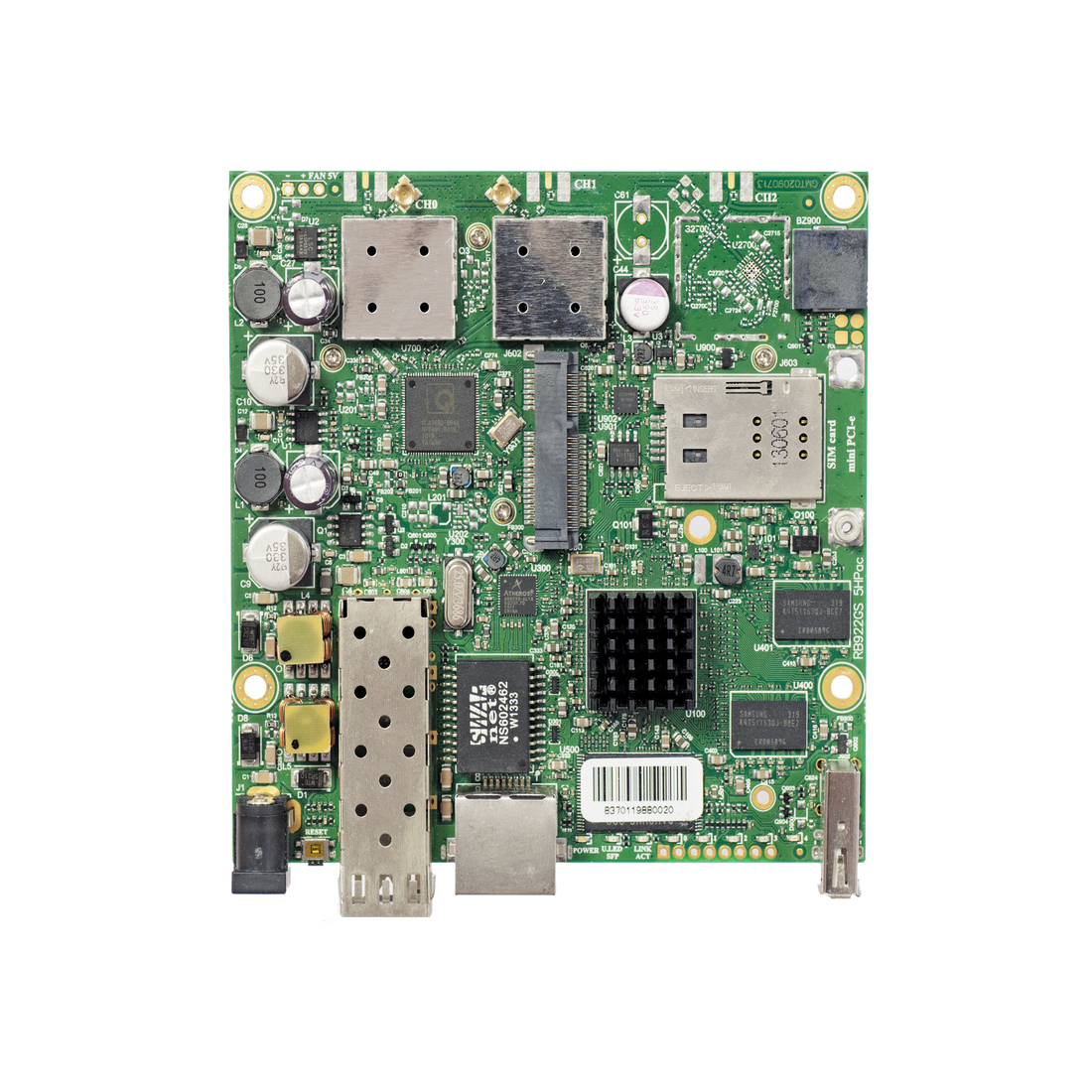 RouterBoard Inalámbrico de 5GHz ac, 1 Puerto Gigabit, CPU 720MHz, Licencia L4