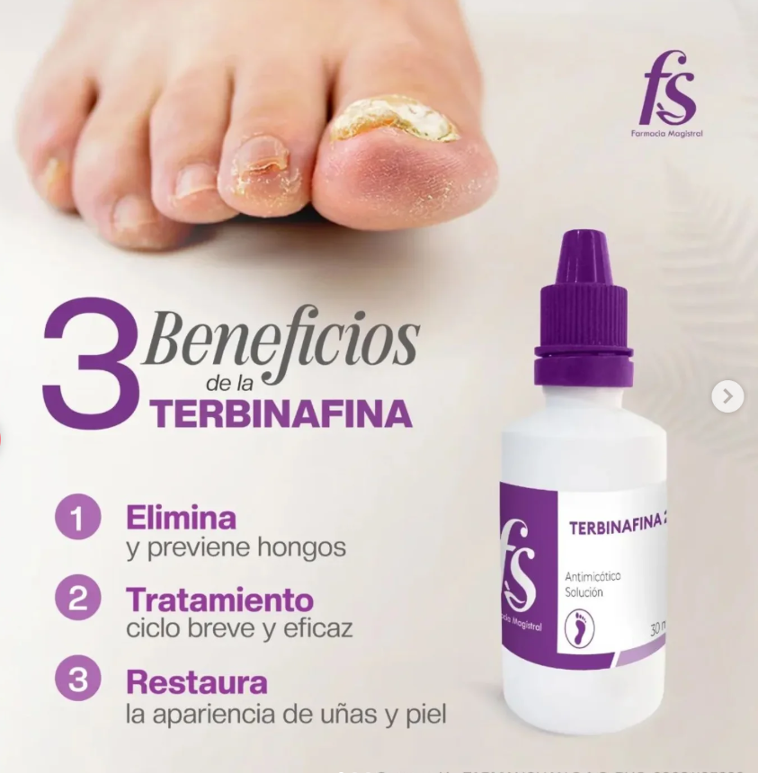 ESMALTE PODOLOGICO ANTIMICOTICO TERBINAFINA AL 8% DE 15ML