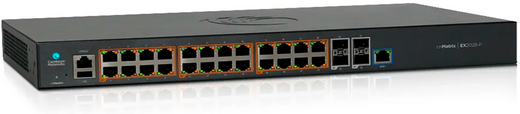 CNMATRIX EX1028-P, INTELLIGENT ETHERNET POE+ SWITCH, 24 1GBPS AND 4 1GBPS SFP FIBER PORTS - NO PWR CORD.