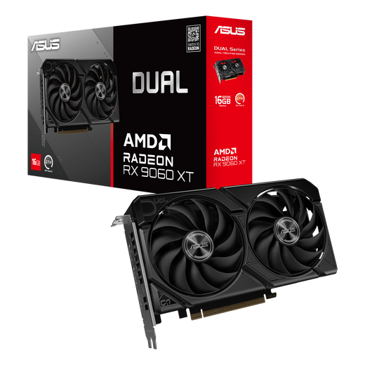 Tarjeta De Video Asus Dual-Rx9060Xt-16G, 16 Gb Gddr6, Pci-E 5.0