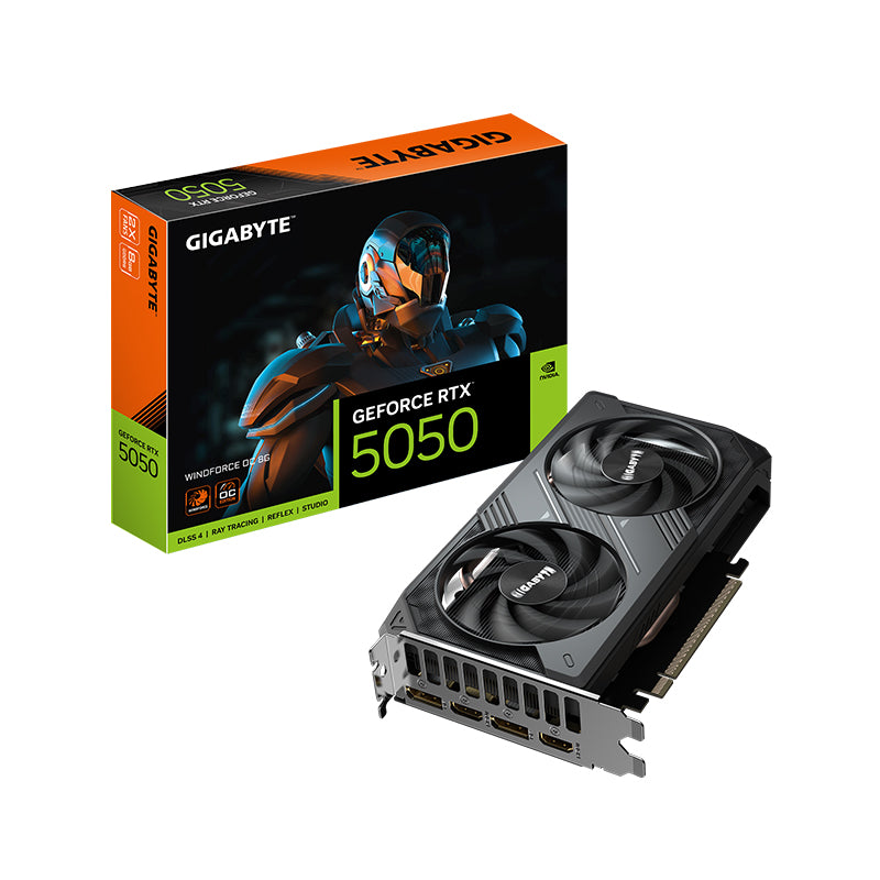 Tarjeta De Video Gigabyte Geforce Rtx 5050 Windforce Oc 8G, 8 Gb Gddr6, Pcie Gen 5.0