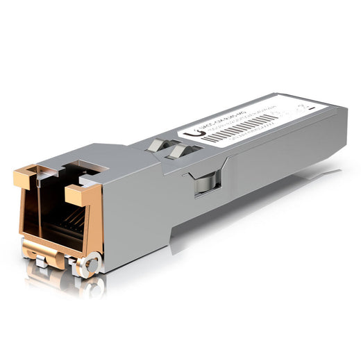 Conector versátil SFP+/RJ45 multi-gigabit