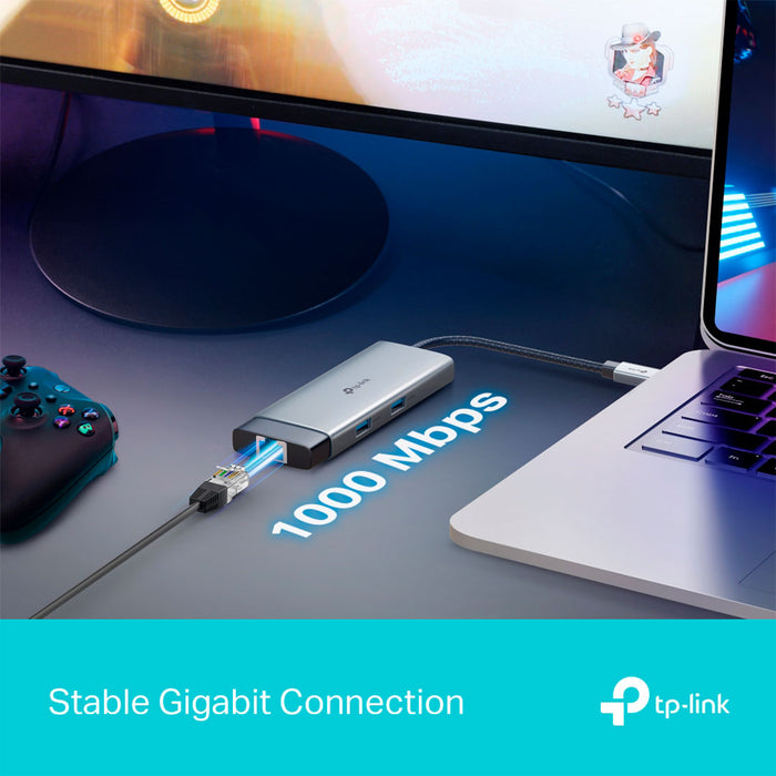 UH6120C HUB USB-C 6 EN 1 CON HDMI Y ETHERNET TP-LINK