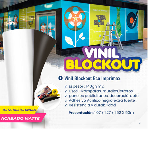 VINIL BLACKOUT 140 GRAMOS 1.54X50 M