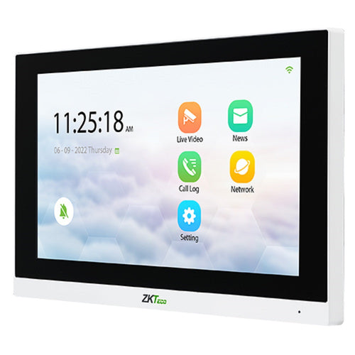 ZKTECO VT07-B22L Monitor IP 7" para Video Portero ve01-b24l-w y vex-b25l