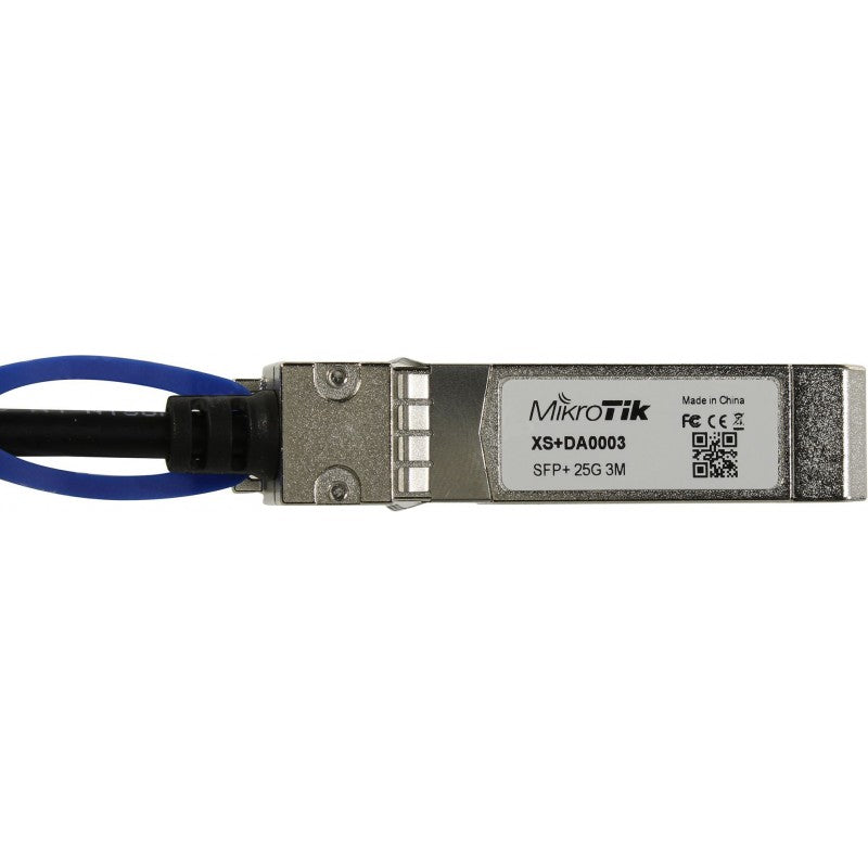 XS+DA0003 Cable DAC Mikrotik Fibra 3m SFP+ directo 1/10/25G
