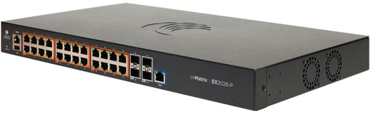 CNMATRIX EX2028-P, INTELLIGENT ETHERNET POE SWITCH, 24 1G AND 4 SFP+ FIBER PORTS - NO PWR CORD