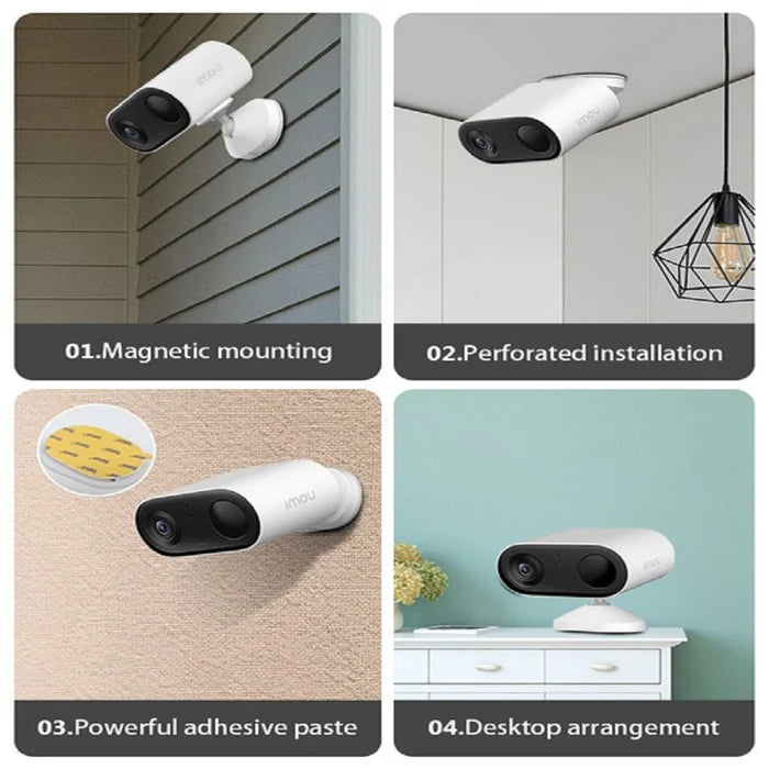 CAMARA 3 MP - WIFI, BATERIA RECARGABLE, IP65, H.265, COMUNICACION DOBLE VIA