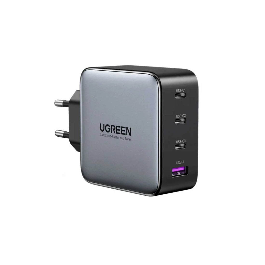 CARGADOR 65W FAST CHARGER - GAN - 3 PUERTOS - 3 ENCHUFES