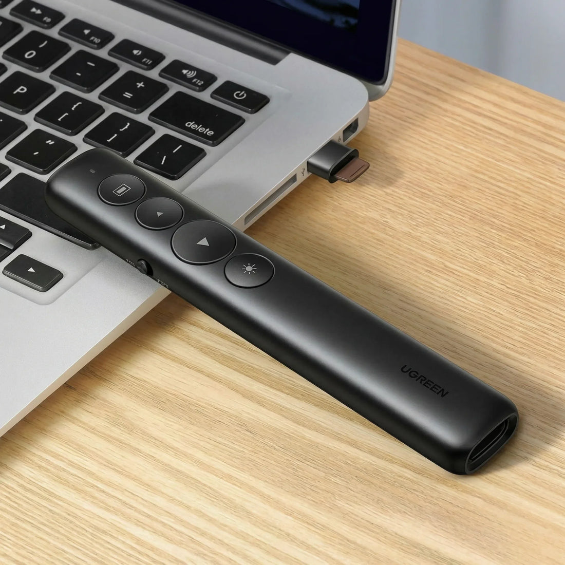 PRESENTADOR LASER INALAMBRICO - 100 MTS - COMPATIBLE WINDOWS - MACOS - LINUX
