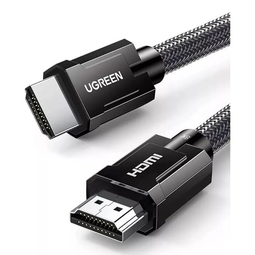 CABLE HDMI 2MTS - M/M REDONDO TRENZADO - 8K - GRIS