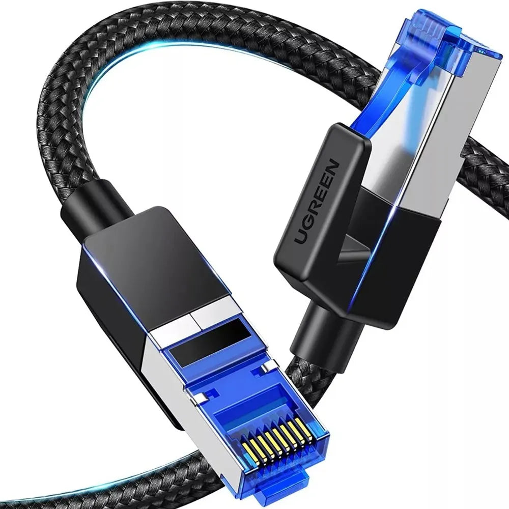 CABLE CAT8 - 2MTS TRENZADO - CONECTORES MODULARES
