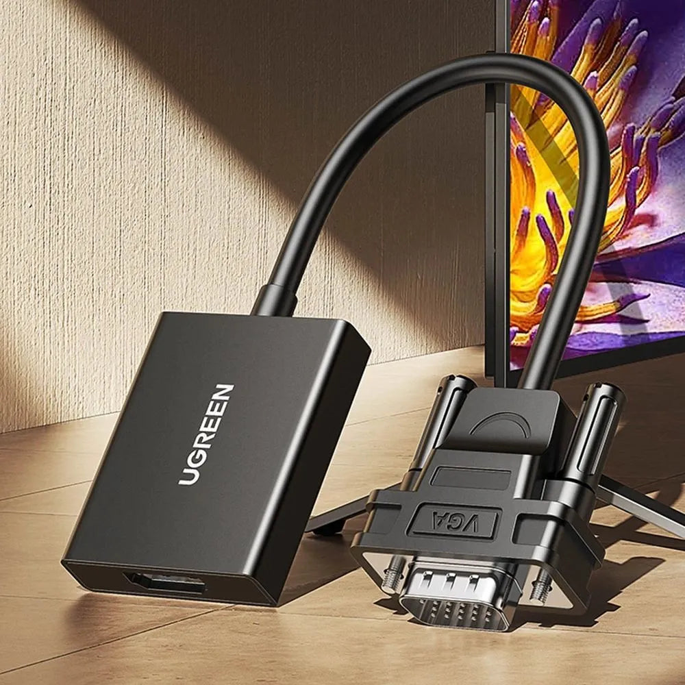 CONVERTIDOR VGA MACHO A HDMI HEMBRA
