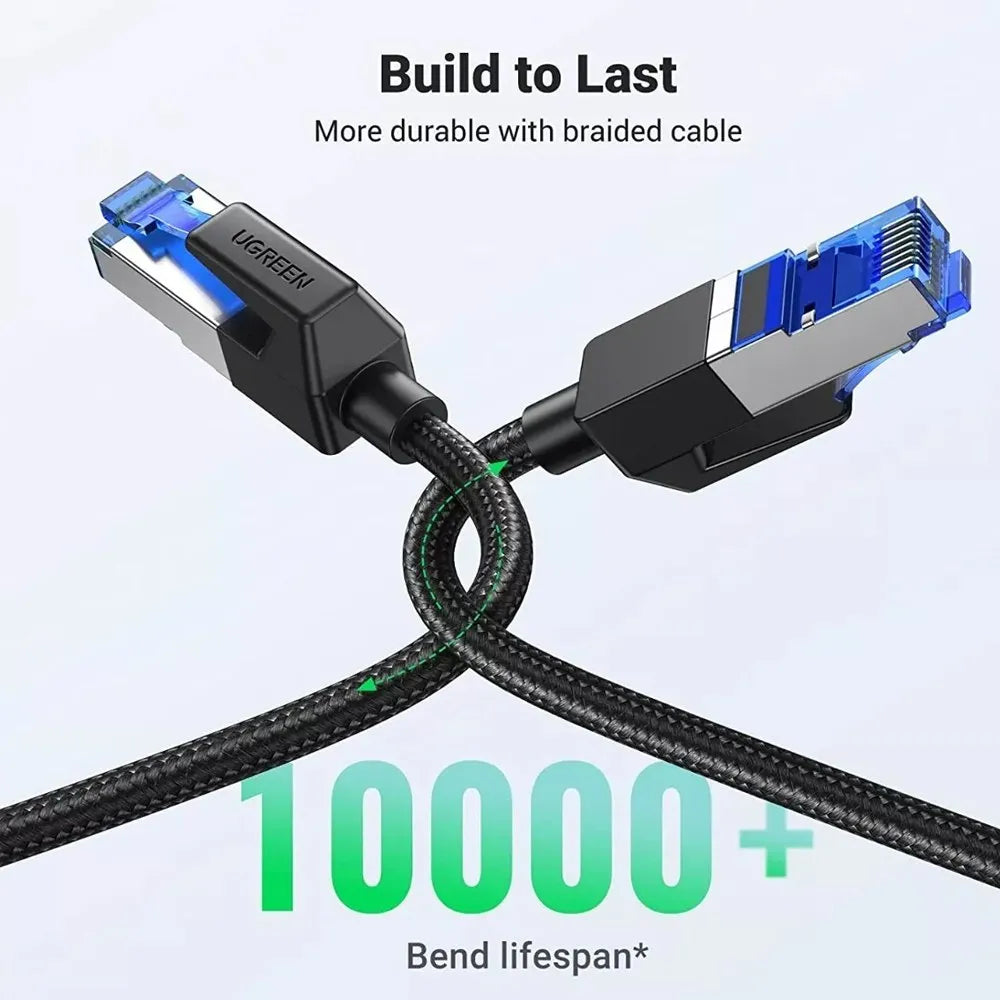 CABLE CAT8 - 2MTS TRENZADO - CONECTORES MODULARES