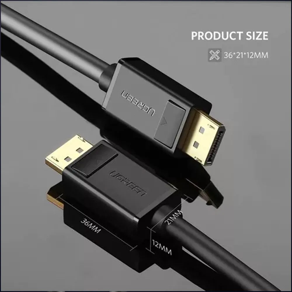 CABLE DISPLAY PORT 1.2 - MACHO A MACHO - 5 MTS - RESOLUCION 4K A 60 HZ
