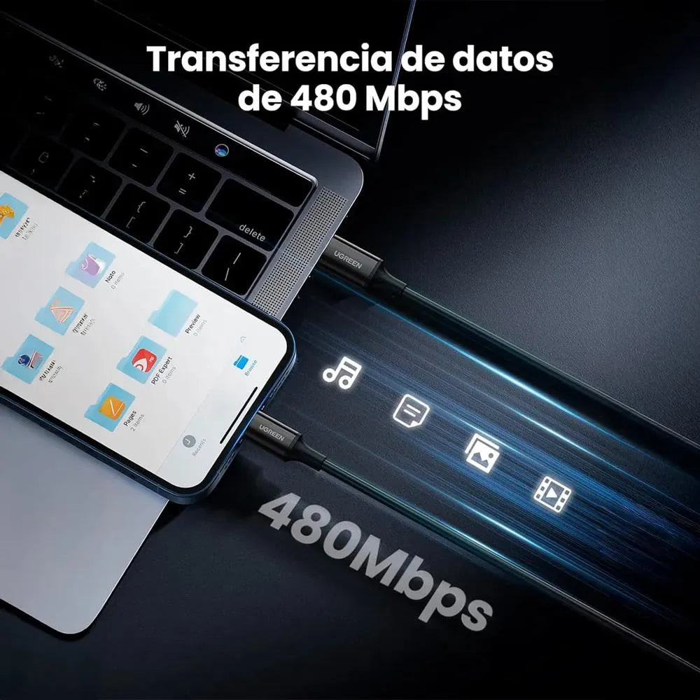 CABLE USB - A A MICRO USB+USB TIPO C - 1MT