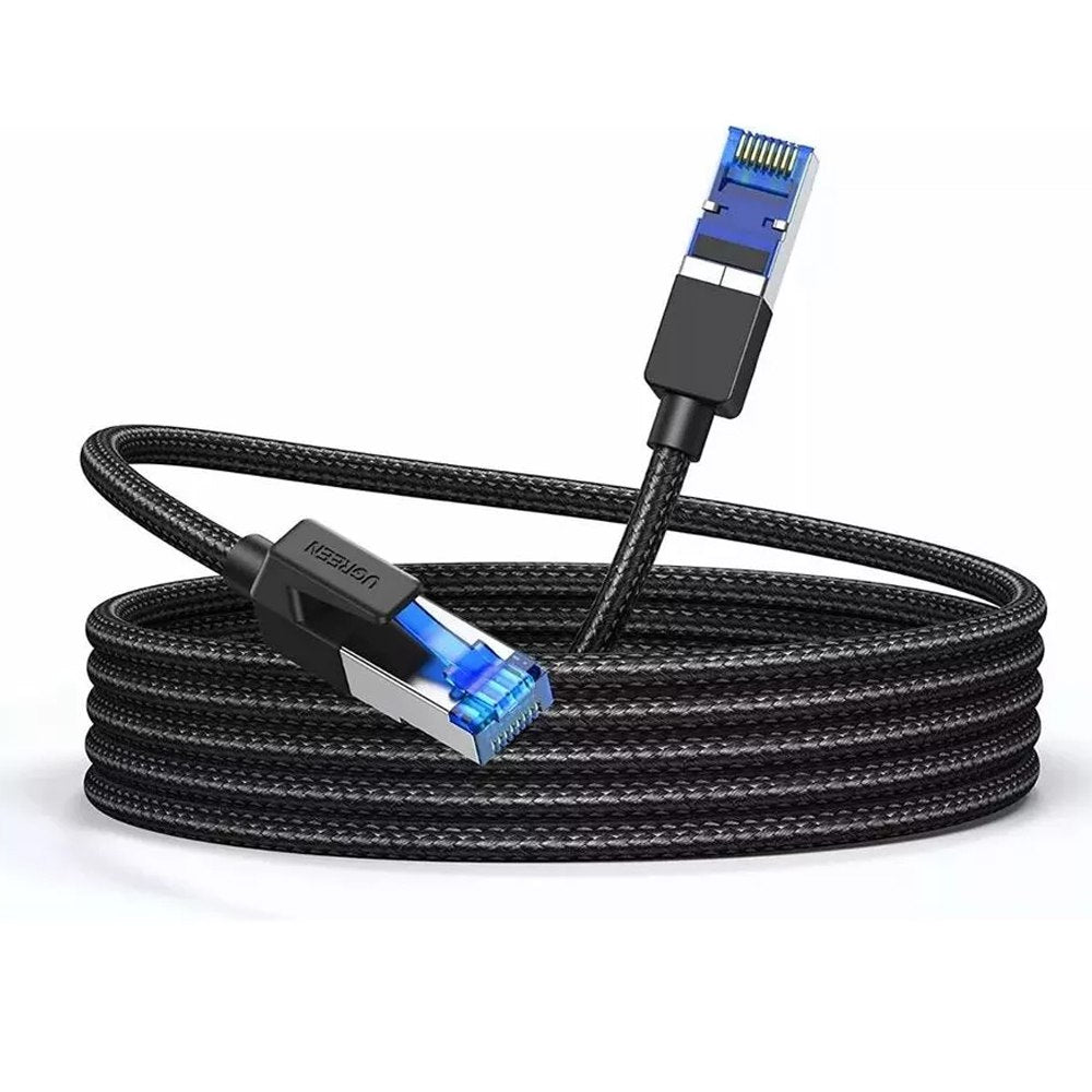CABLE CAT8 - 5 MTS - TRENZADO REDONDO BLINDADO - CONECTORES MODULARES