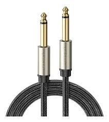 CABLE AUDIO MACHO A MACHO - 6.5 MM - GRIS - 3 MTS