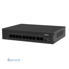 Switch PoE Profesional de 10 Puertos IMOU (8 Puertos PoE + 2 Uplink / 65W)