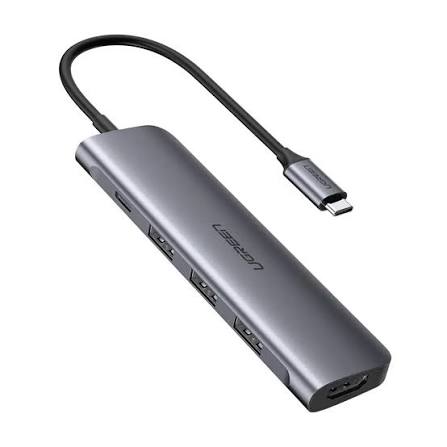 ADAPTADOR 4 EN 1 - USB - C A RJ - 45 - 3 PUERTOS USB 3.0