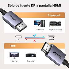 CABLE DISPLAYPORT A HDMI - 4K - 3 MTS
