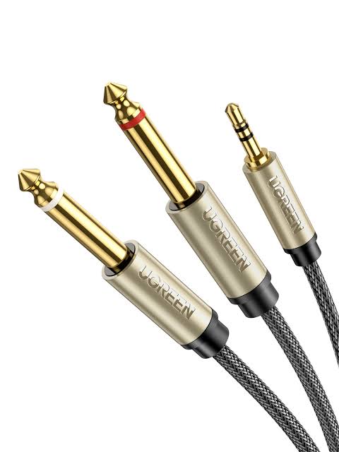 CABLE AUDIO STEREO TRS 3.5 MM A 6.35 MM