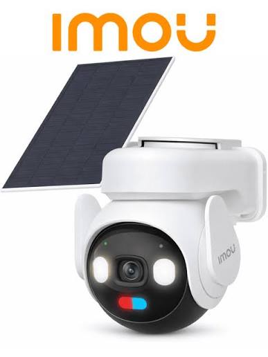 Cámara Solar Robótica 4G/Wi-Fi IMOU AOV PT de 5 Megapíxeles (Kit con Panel Solar)