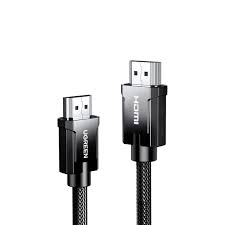 CABLE HDMI 8K - 1.5 MTS - MACHO A MACHO - CARCASA ALEACION ZINC TRENZADO GRIS