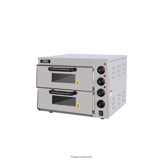 Horno Industrial Pizzero Electrico 2 Compartimiento Ilumi