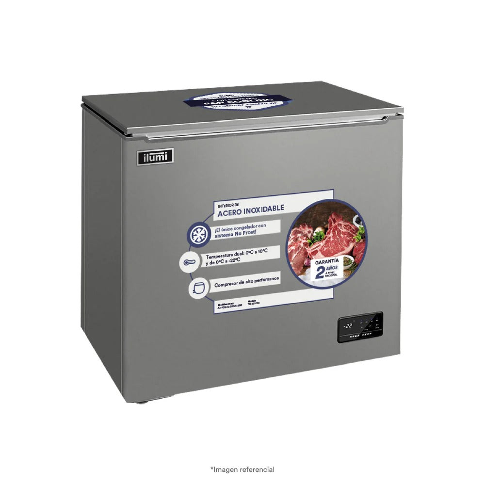 Congelador Fan Cooling con tina de Acero Inoxidable de 320 litros