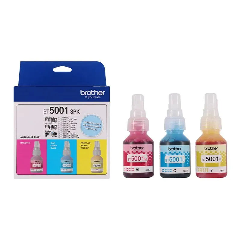 PACK 3 TINTAS BROTHER BT50013PK COLOR