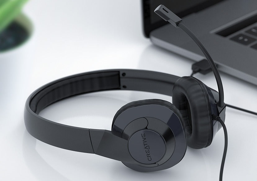 AUDIFONO C/MICROF. CREATIVE HS-720 V2 USB-A 30MM MICROMONITORIZACI? NOISE-CANCELLING MUTE LIGERO 135G BLACK (51EF0960AA000)