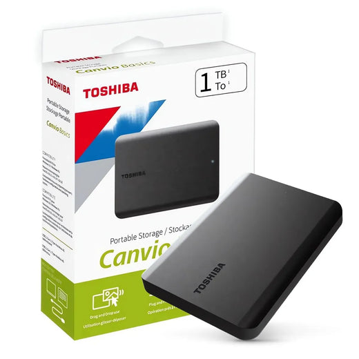 DISCO EXT. 1TB BASIC 3.0 TOSHIBA NEGRO (HDTB510XK3AA)