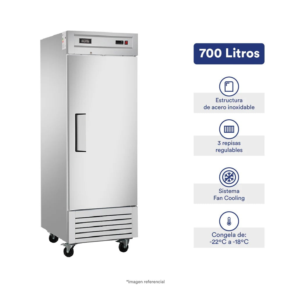 Armario frigorífico congelador Fan Cooling de 700 litros Ilumi