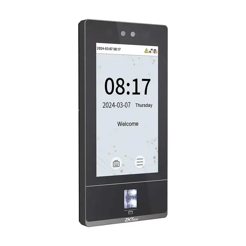 Control de acceso y asistencia ZKTeco SenseFace-7A/WIFI, rostro huella y tarjeta, negro