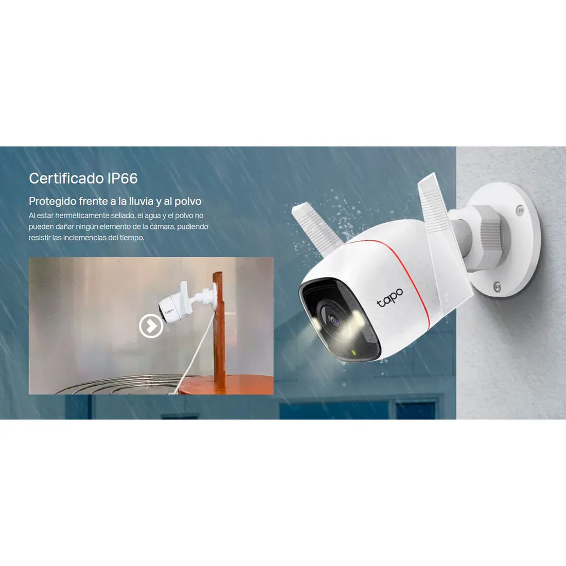 TAPO C320WS CÁMARA EXTERIOR 2K 4MP CON VISIÓN NOCTURNA A COLOR E IA TP-LINK