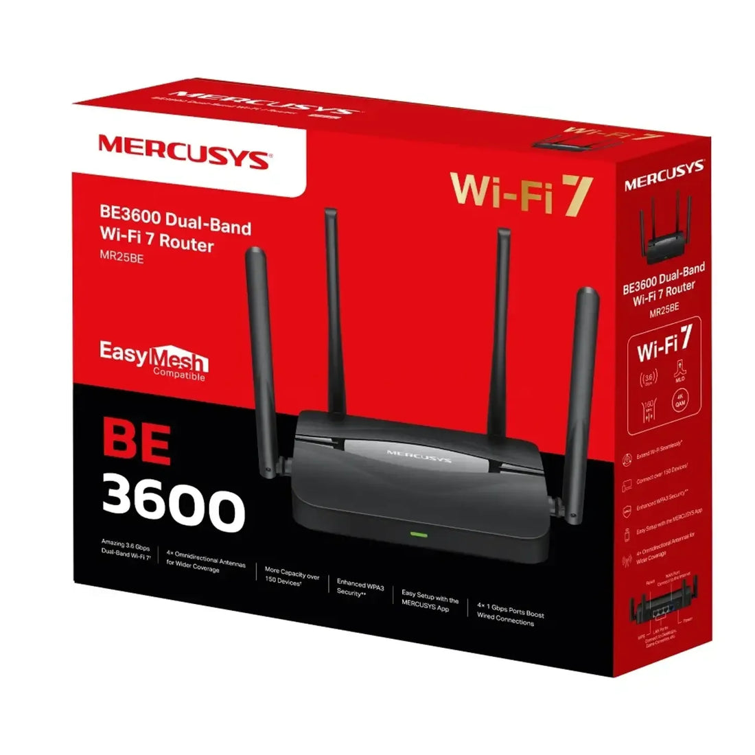 Router MERCUSYS WiFi 7 BE3600 dual band (5GHz/2.4GHz)