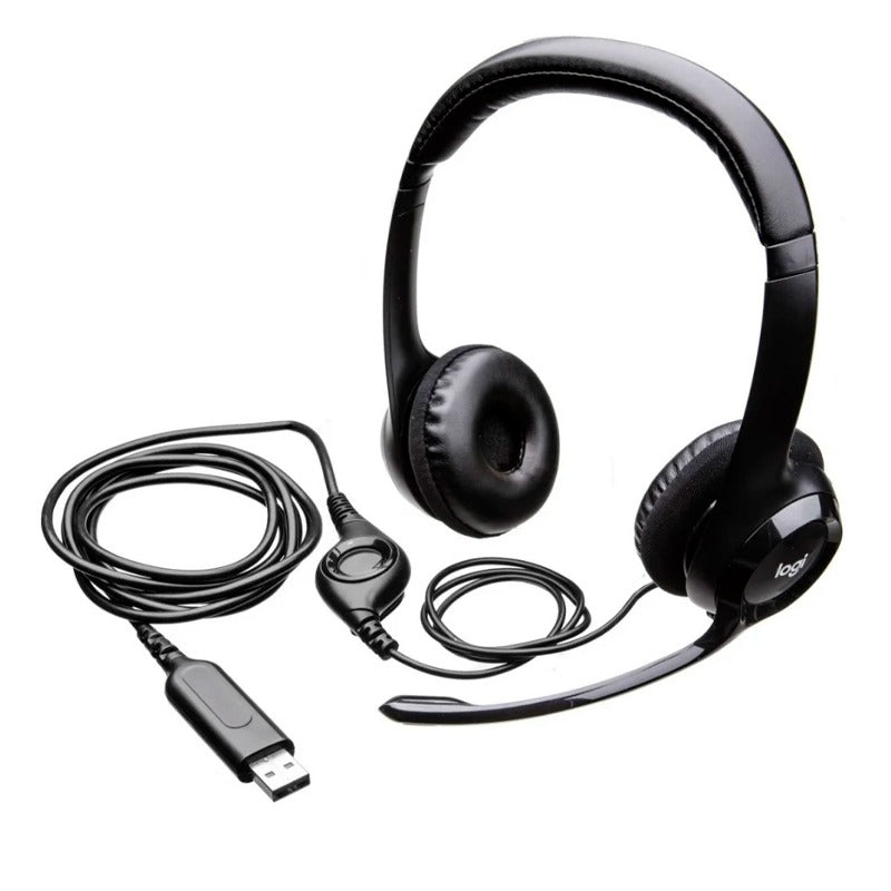 AUDIFONO C/MICROF. LOGITECH H390 USB NOISE CANCELLING BLACK (981-000014)-P