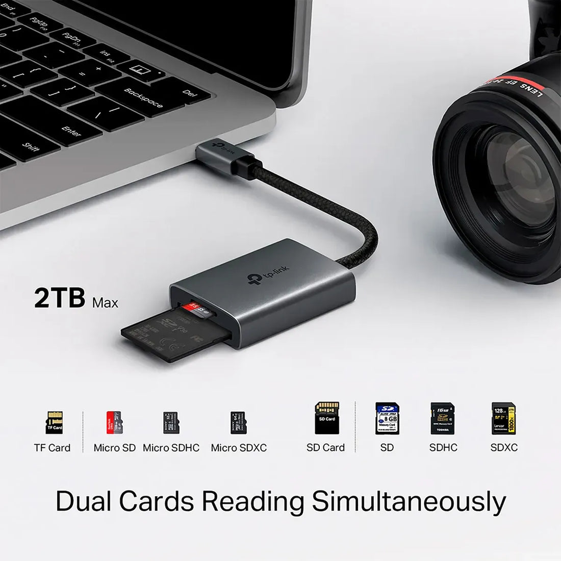 UA440C LECTOR USB-C SD/MICROSD UHS-II ALTA VELOCIDAD TP-LINK