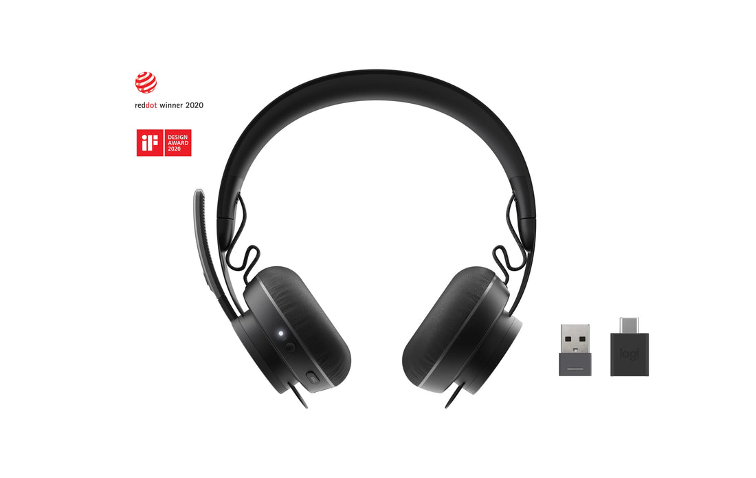 AUDIFONO C/MICROF. LOGITECH B2B MSFT ZONE WIRELESS/BT TEAMS BLACK (981-000853)