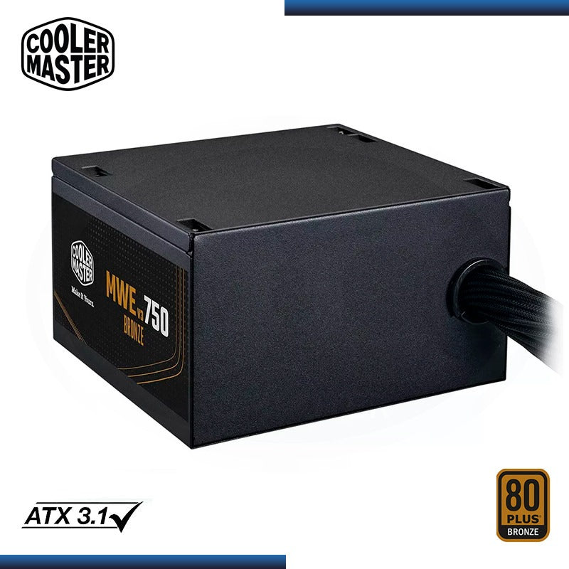PSU COOLER MASTER MWE BRONZE V3 FR 750W A/US CABLE MPE-7501-ACAAW-3BUS