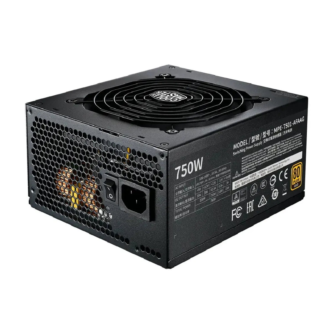 PSU COOLER MASTER MWE GOLD V2 FM 750W 12VHPWR A/US MPE-7501-AFAAG-3U2