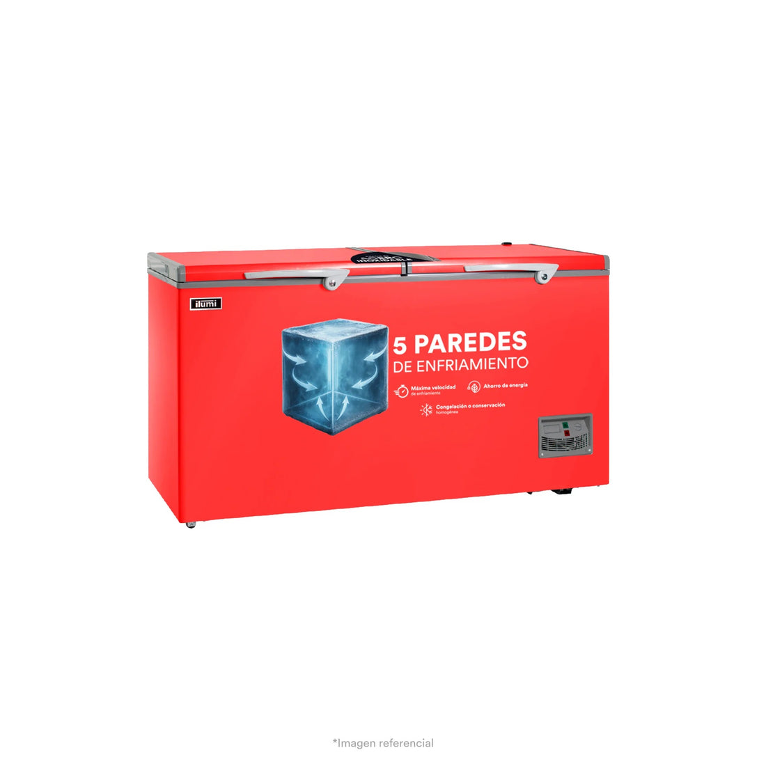 Congelador con tina de Acero Inoxidable de 440 litros