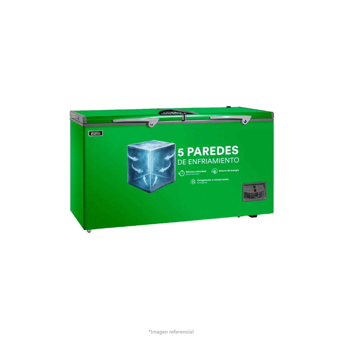 Congelador con tina de Acero Inoxidable de 440 litros