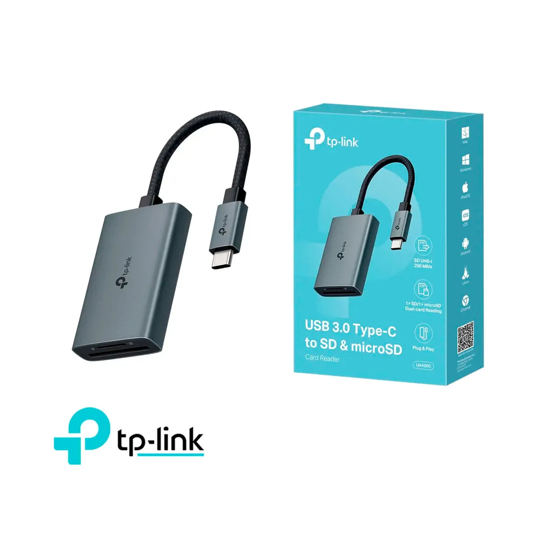 UA430C LECTOR USB-C SD/MICROSD 5GBPS DUAL TP-LINK