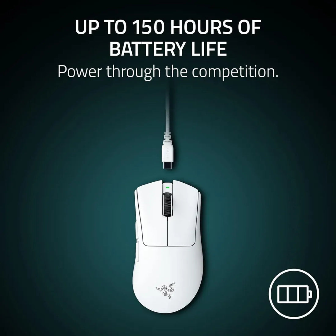 MOUSE RAZER DEATHADDER V4 PRO 45K DPI 150H WIRELESS HYPERPOLLING 8,000HZ SWITCH OPTICO 100M