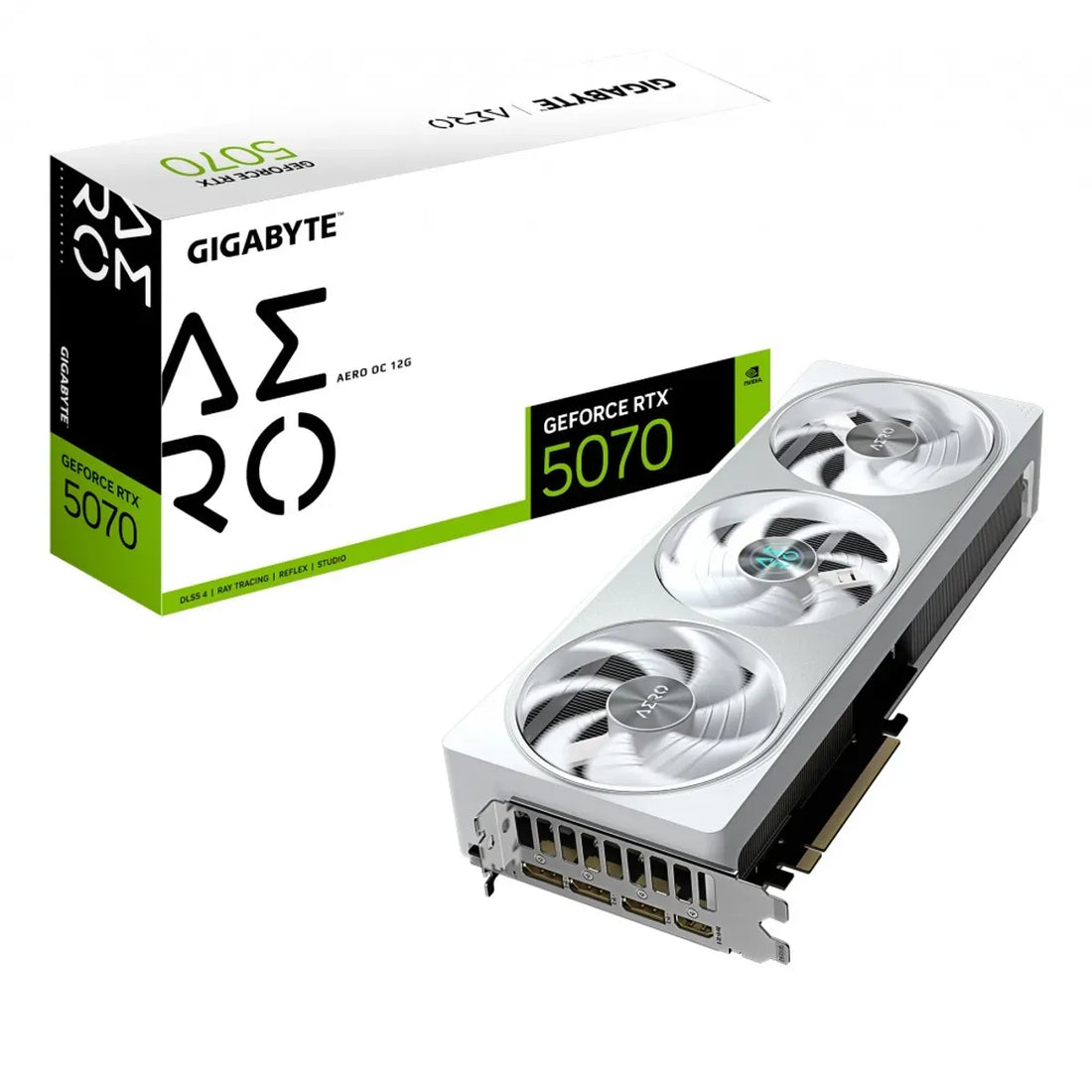 Tarjeta De Video Gigabyte Geforce Rtx 5070 Aero Oc 12G, 12 Gb Gddr7, Pcie Gen 5.0