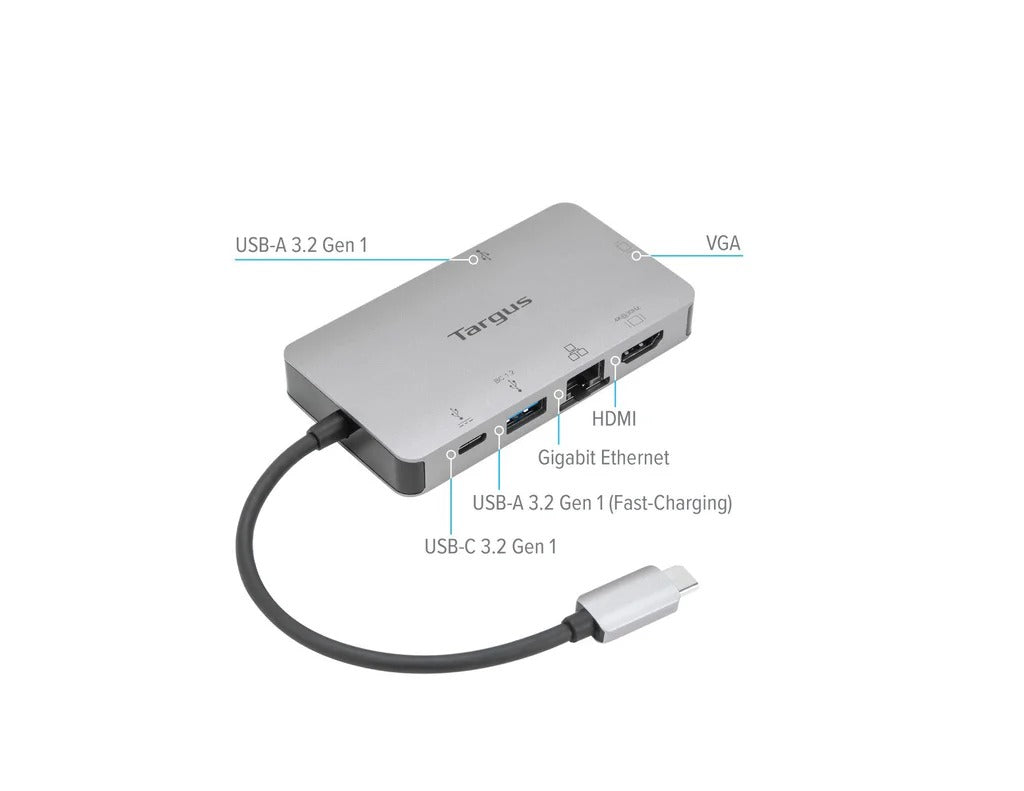 DOCKING STATION TARGUS USB-C HDMI VGA RED USB 3.0 POWER DELIVERY 100W (DOCK419USZ)