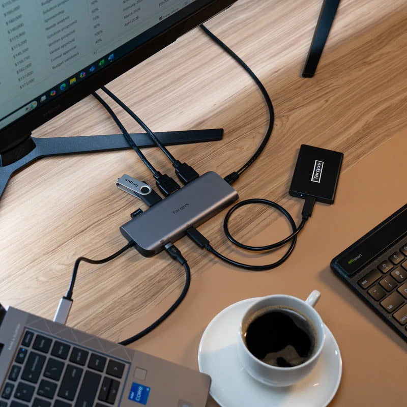 DOCKING STATION TARGUS USB-C DUAL HDMI 4K 2XUSB-A 2XUSB-C 140W PASS-THRU (DOCK427GL)
