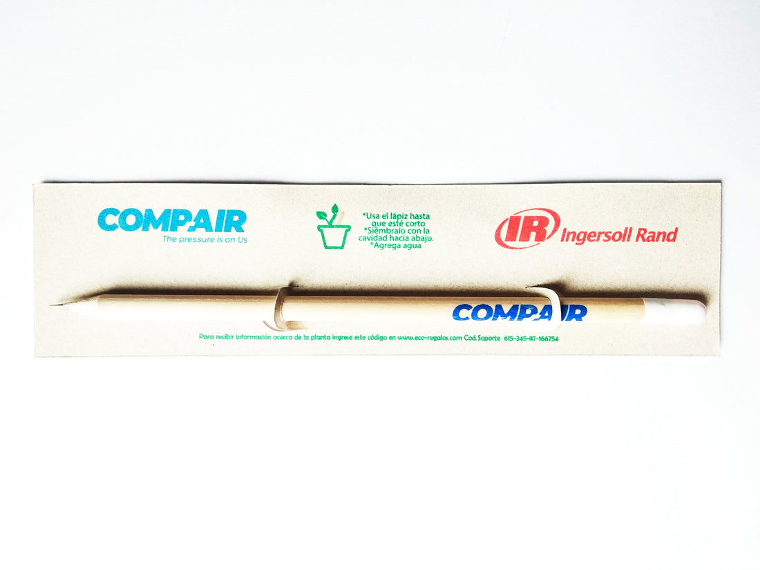 Lápiz Publicitario Semilla Plantable Germinable Biodegradable Ecologico